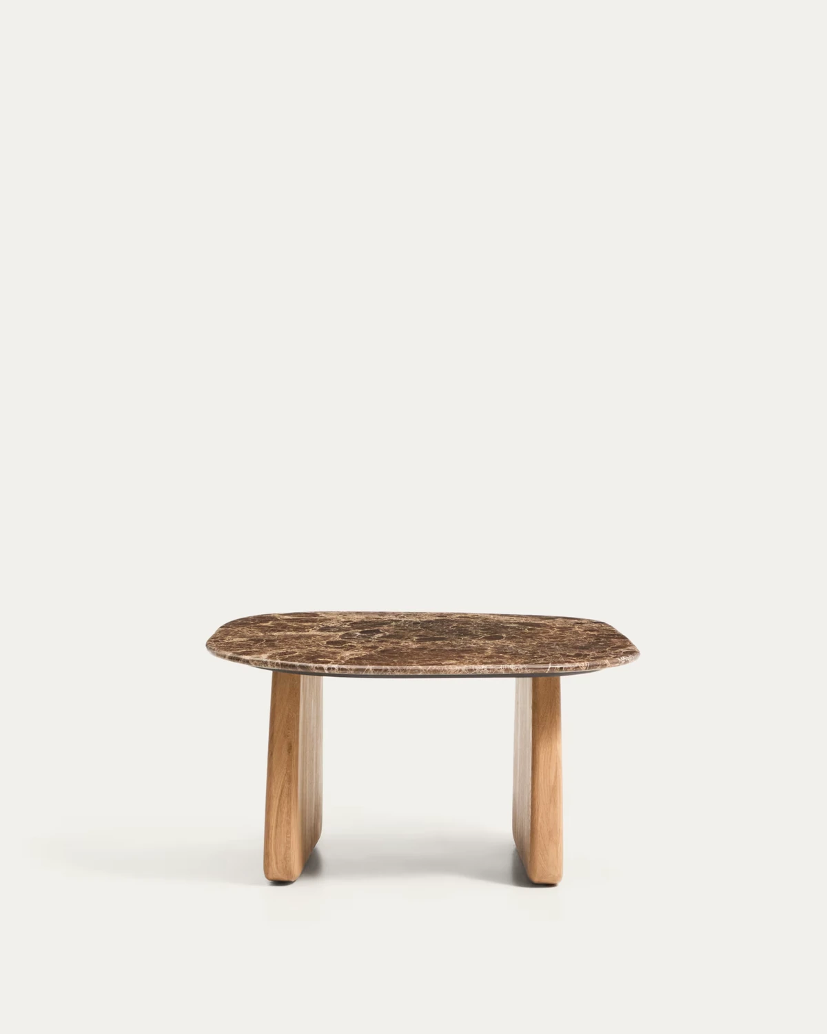 Pirita Brown Marble Side Table by Kave Home