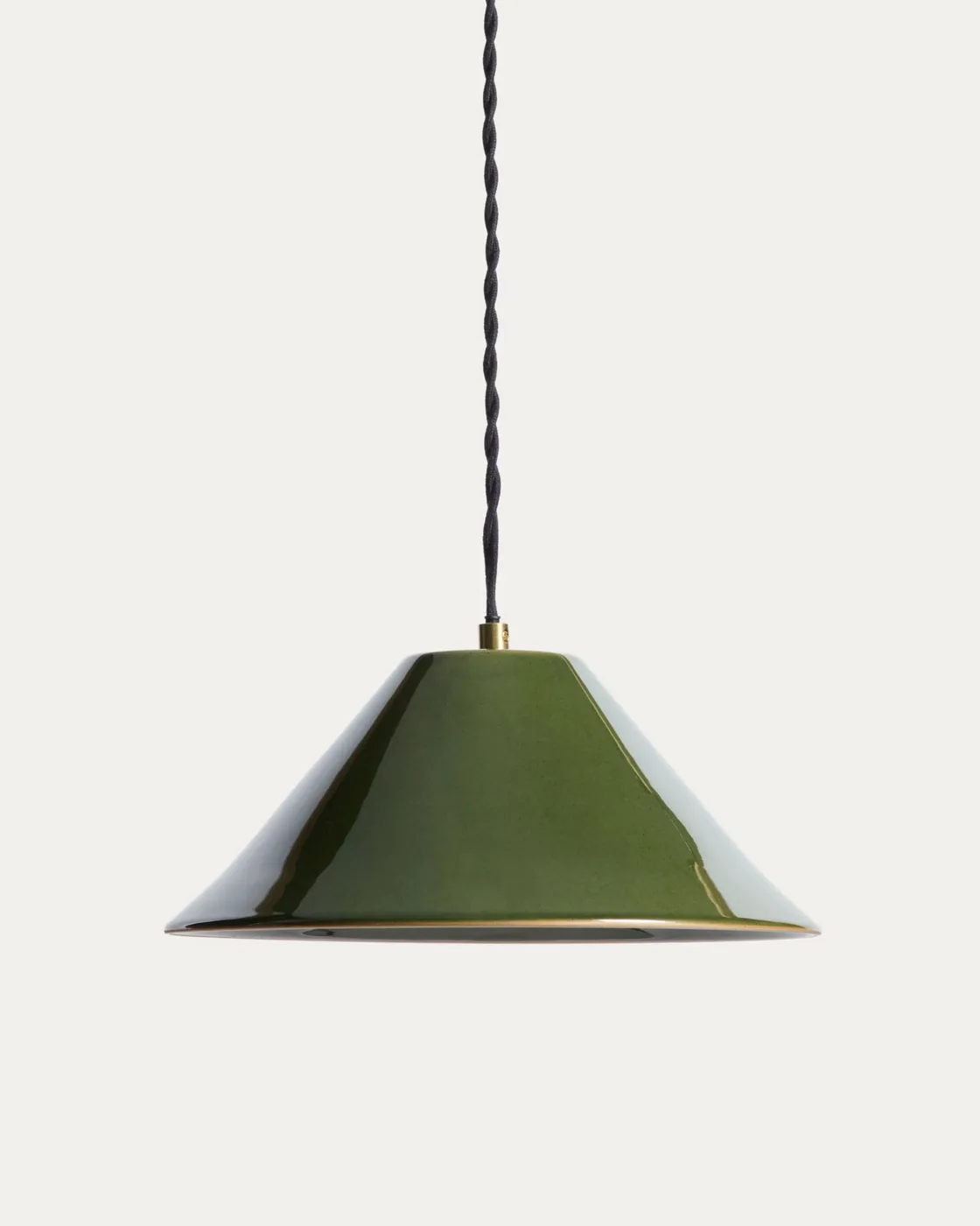 Ceren green ceramic ceiling lamp by Kave Home